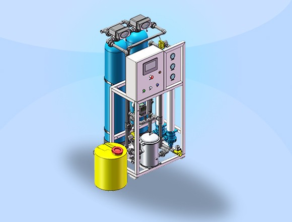 1t/h(每小时出水1吨)超滤净水设备
